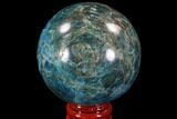 Bright Blue Apatite Sphere - Madagascar #90193-1